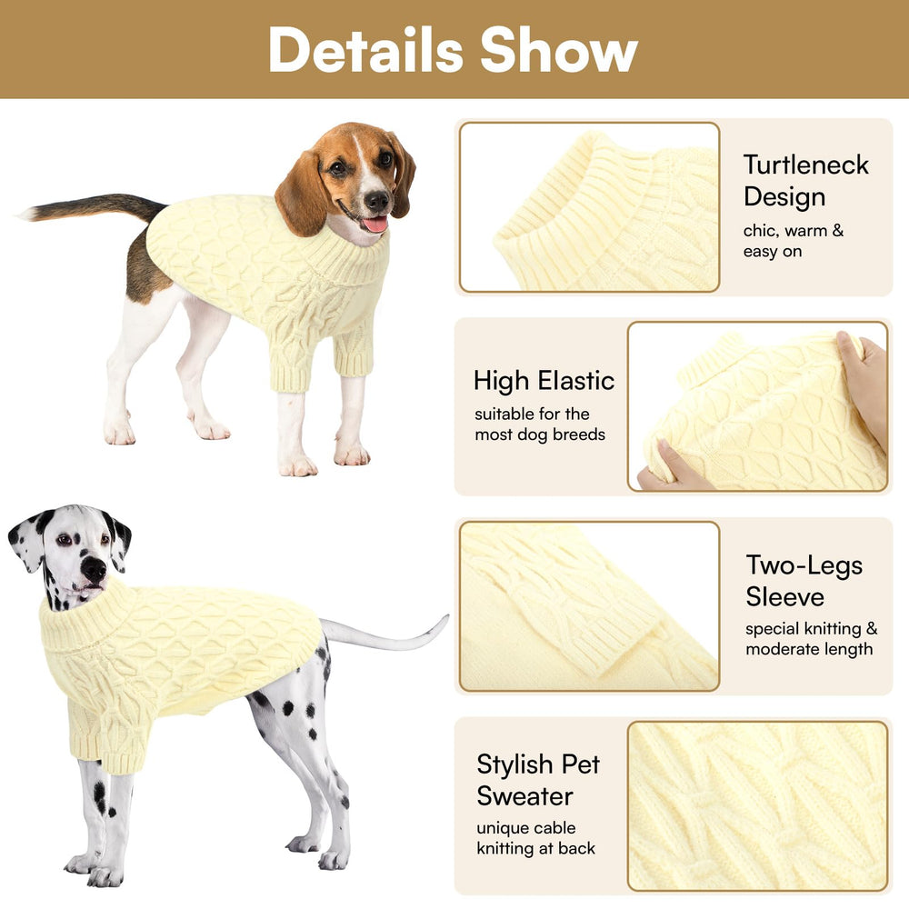 Queenmore knitted XS dog sweater features Christmas pattern for festive outfits.