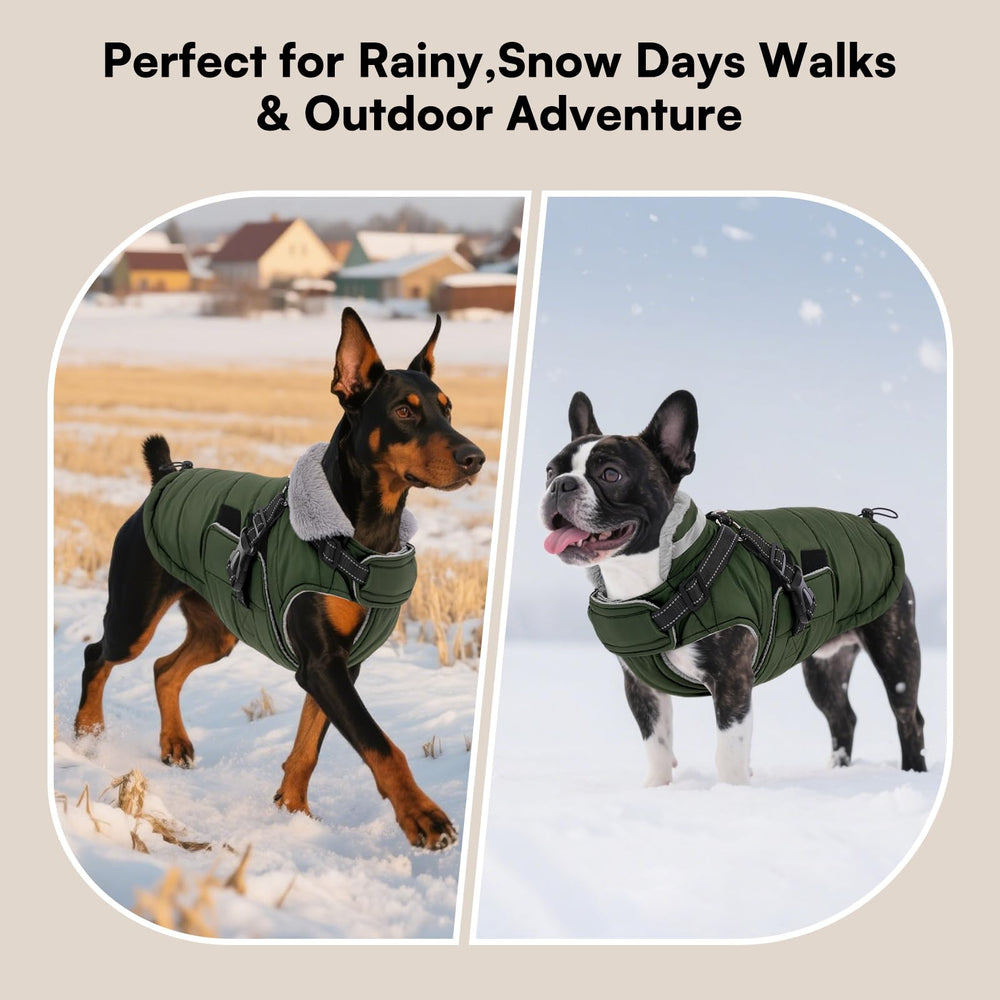 Queenmore large breed winter jacket for outdoor adventures in cold weather