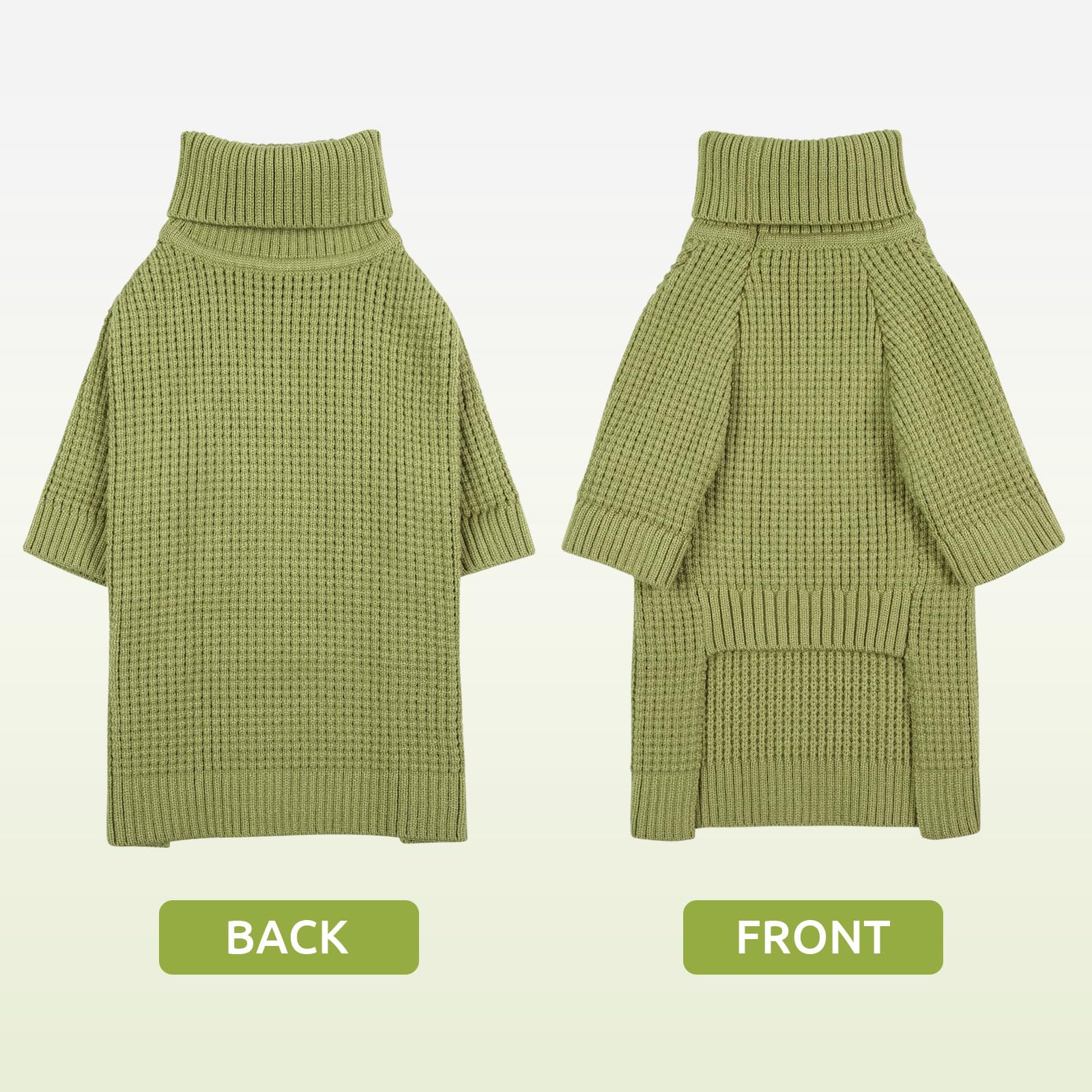 Queenmore Large Dog Sweater holiday-ready green design adds stylish warmth for seasonal wear.