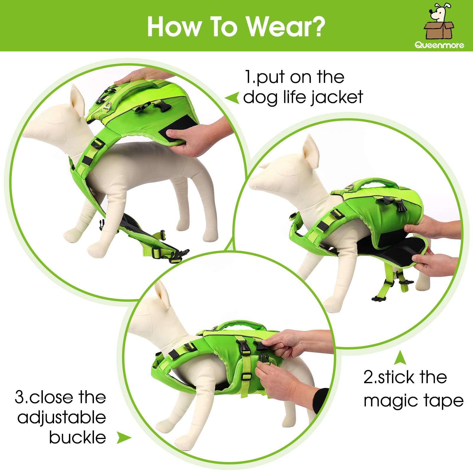 Queenmore life-jacket-double-buckle-closure secures protection during water play