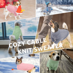 Queenmore pet wrap pullover shows full belly wrap for snug warmth.