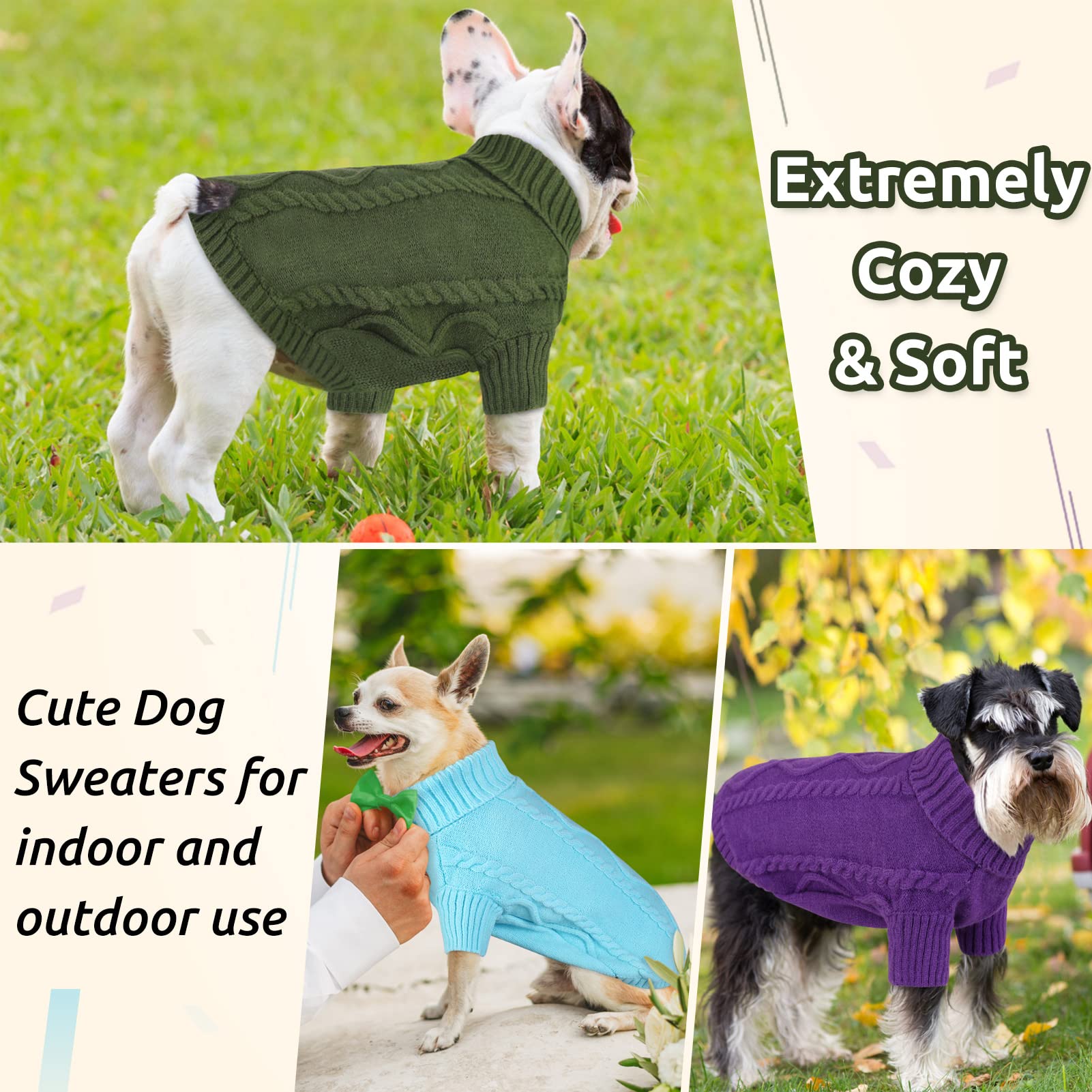 Queenmore puppy-wear sky-blue knit warmth supports cozy lounging and outdoor adventures