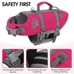Queenmore Ripston puppy life vest side view enhances fit and control for calmer boat rides.