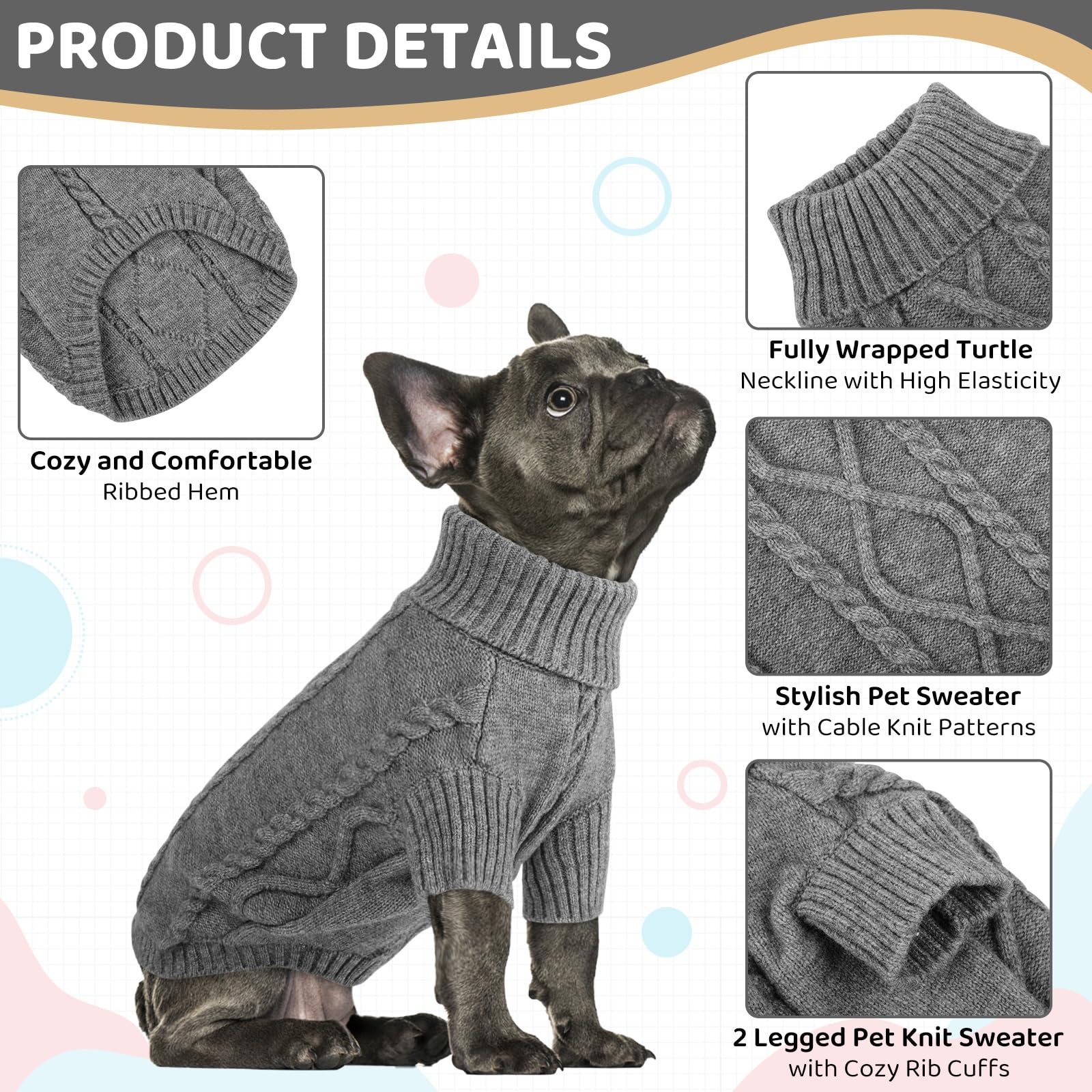 Queenmore turtleneck pullover fully wraps neck and chest for extra warmth