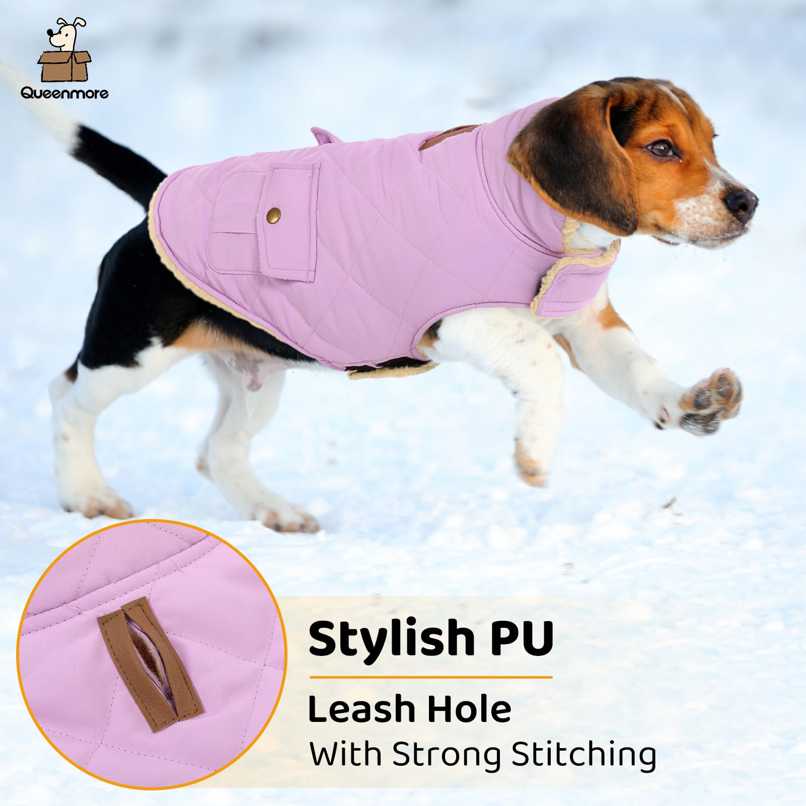 Queenmore coat collar-down reveals plush lining and style