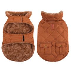 Queenmore Warm Dog Coat front view showing overall warmth and fit.