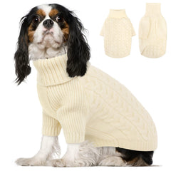 Queenmore XS dog sweater white fleece closeup for cozy warmth