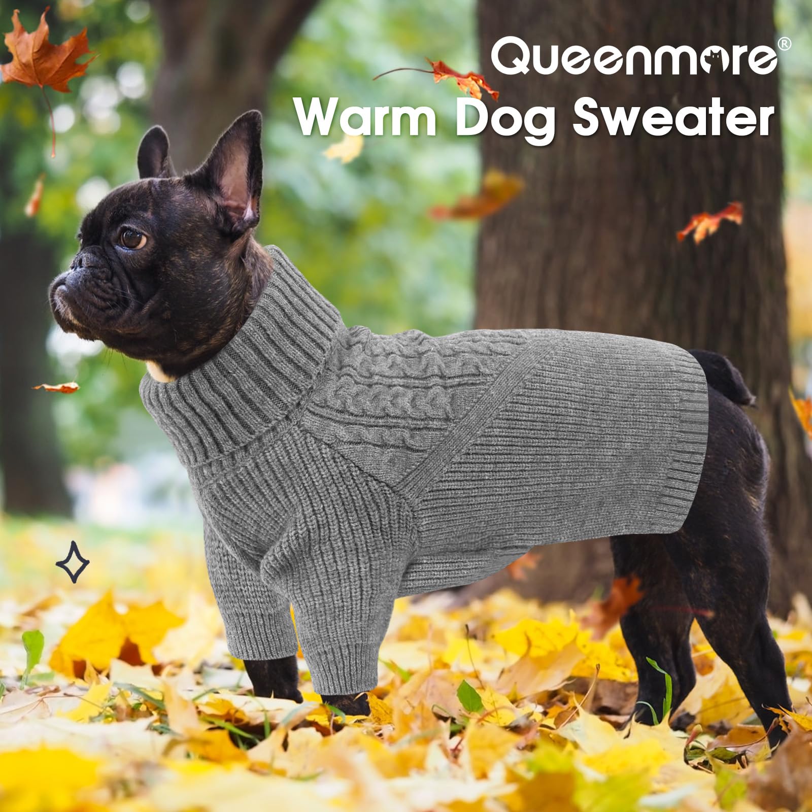 Queenmore XXL dog sweater care-ready design, machine washable for easy maintenance.