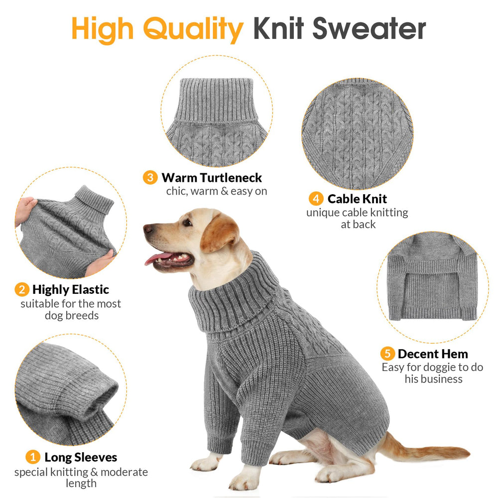 Queenmore XXL dog sweater in holiday style suited for festive photos and events.