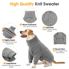 Queenmore XXL dog sweater in holiday style suited for festive photos and events.