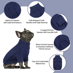 Queenmore XXL turtleneck closeup shows soft knit that keeps warmth.
