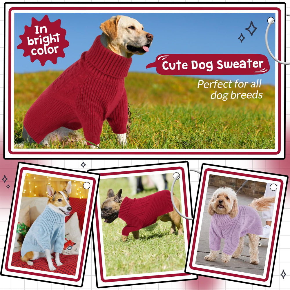Queenmore XXL dog sweater warmth-yarn closeup emphasizing thick fleece for cold days