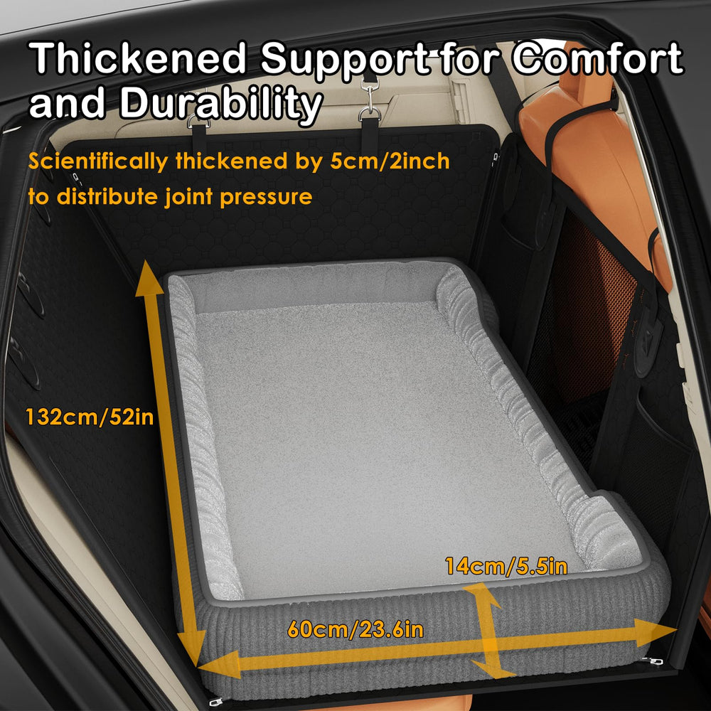 QUIBBLICK backseat pet bed mat washable materials for easy cleaning