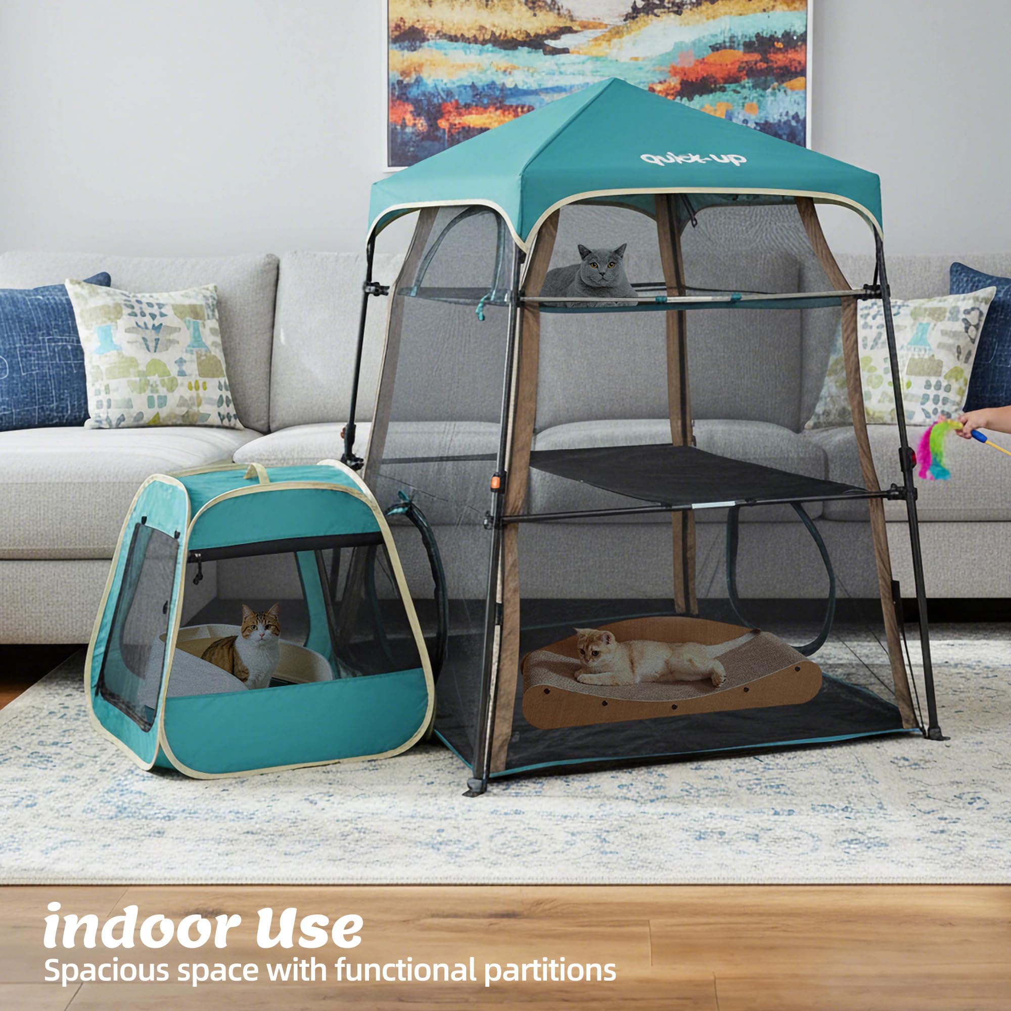 Quick-Up Extra Large Catio Tunnel close-up for secure exploratory passage.