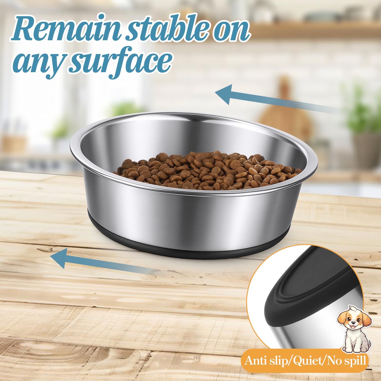 Qulkws medium-dog friendly bowls with ample space for meals