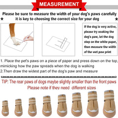 QUMY dog boots adjustable-velcro-straps provide secure, comfortable fit on every trek.
