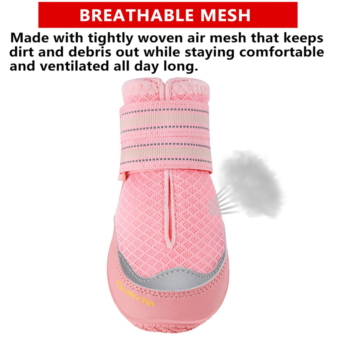 QUMY breathable mesh close-up shows airy fabrics for summer comfort