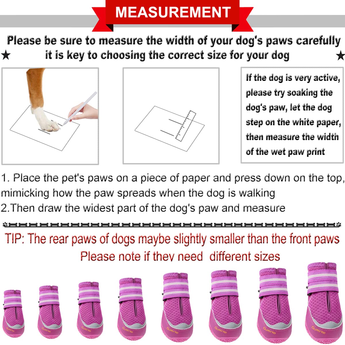 QUMY dog boots breathable-mesh keep paws cool during summer walks.