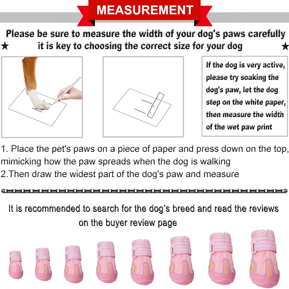 QUMY dog shoes with adjustable reflective straps for secure fit and night visibility.