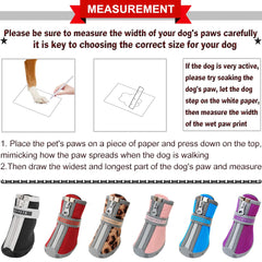 QUMY dog shoes walking-on-pavement demonstrating non-slip sole for outdoor stability.