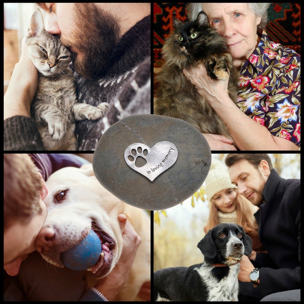 Quotable Cuffs pewter heart pawprint highlights the pawprint cutout symbol of bond.