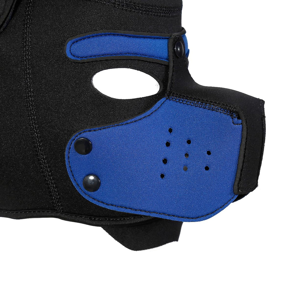 QUYUWOWO puppy mask blue costume option for Halloween and parties