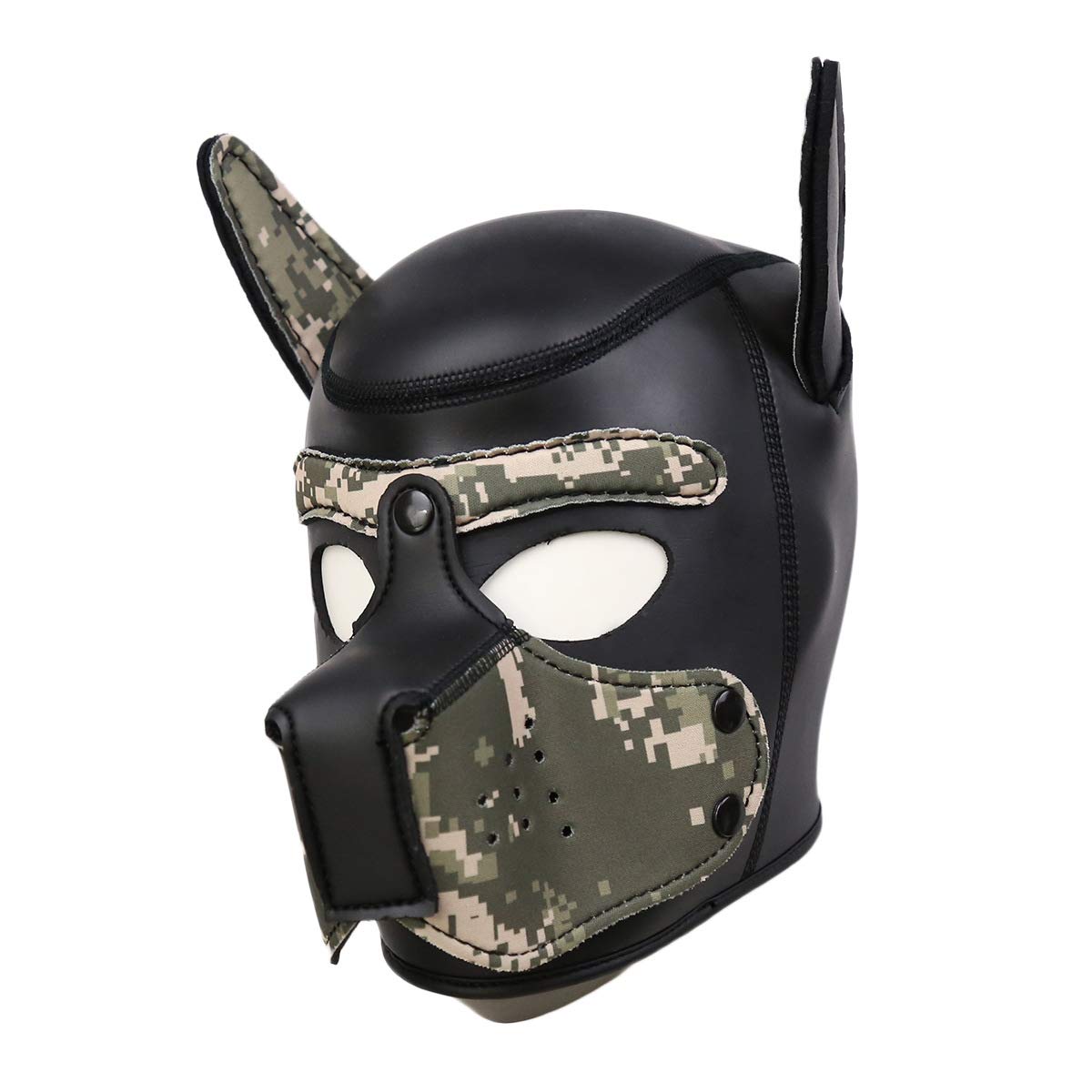 QUYUWOWO neoprene head mask with adjustable strap for secure wear