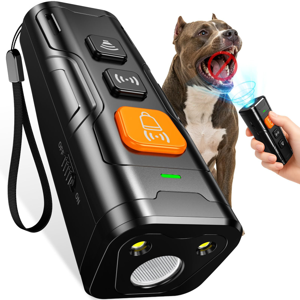 QVNNVQ dog bark deterrent compact design aids discreet training indoors and outdoors