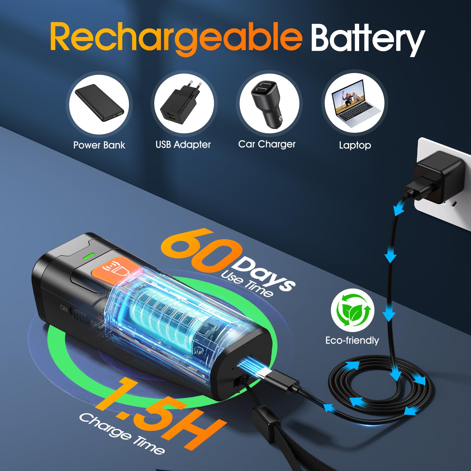 QVNNVQ dog bark deterrent usb-c charging keeps you ready for ongoing training