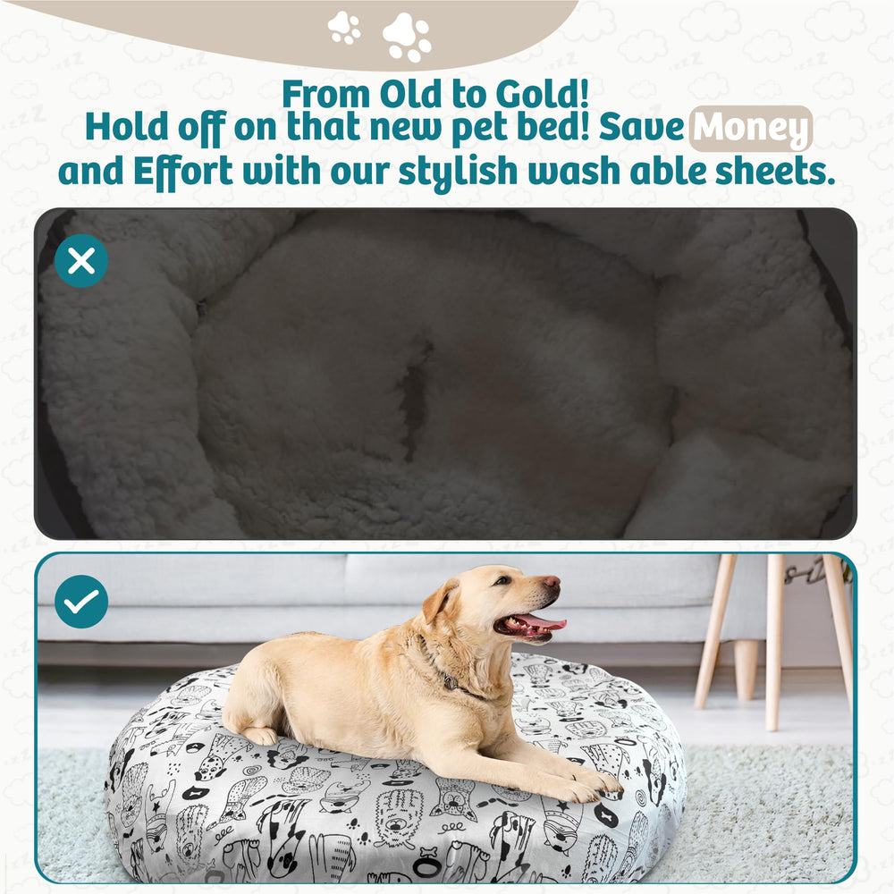 Qwazy Cupcake bed cover machine-washable for quick refreshes