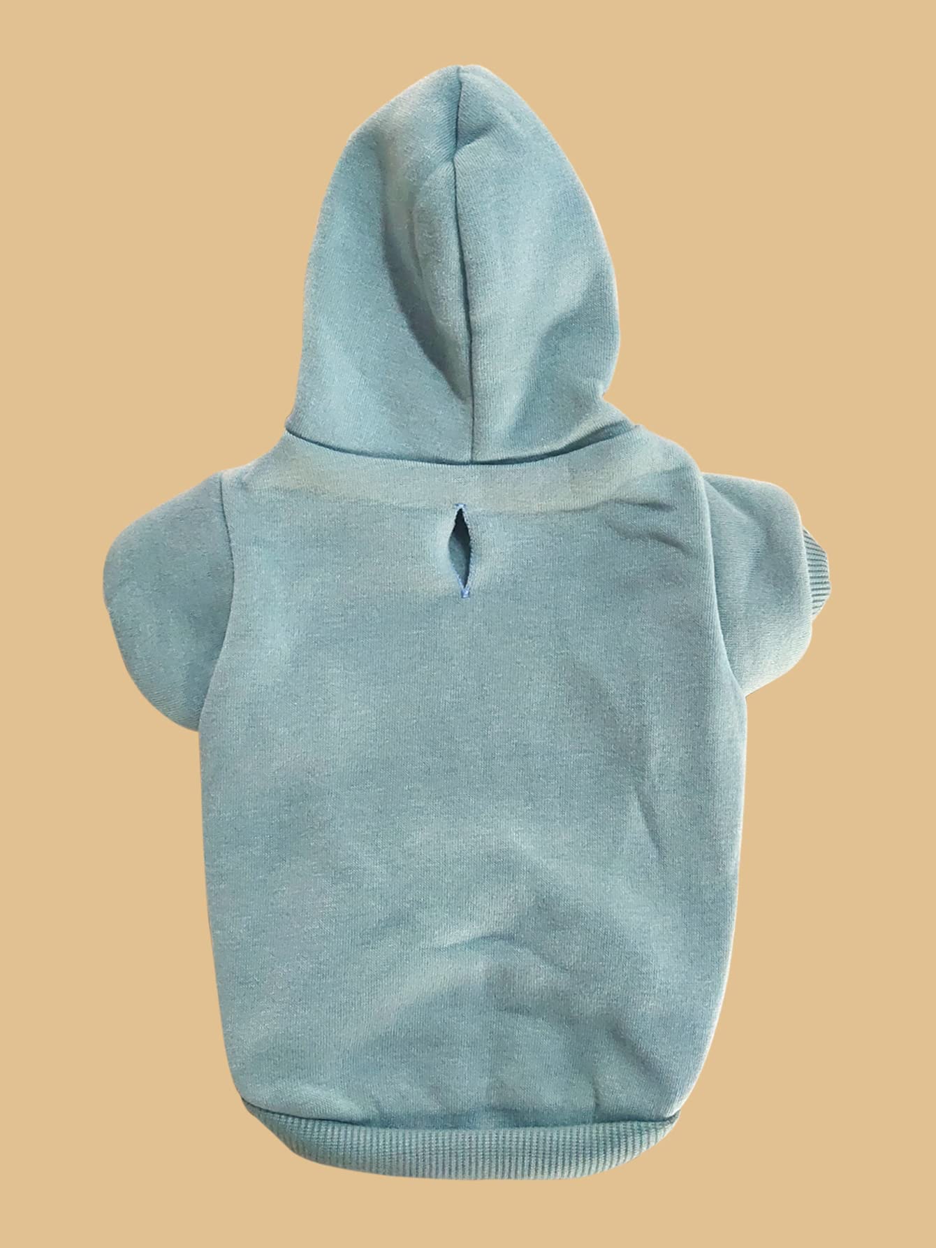 QWINEE basic hoodie size chart helps pick the right fit for small to medium pets