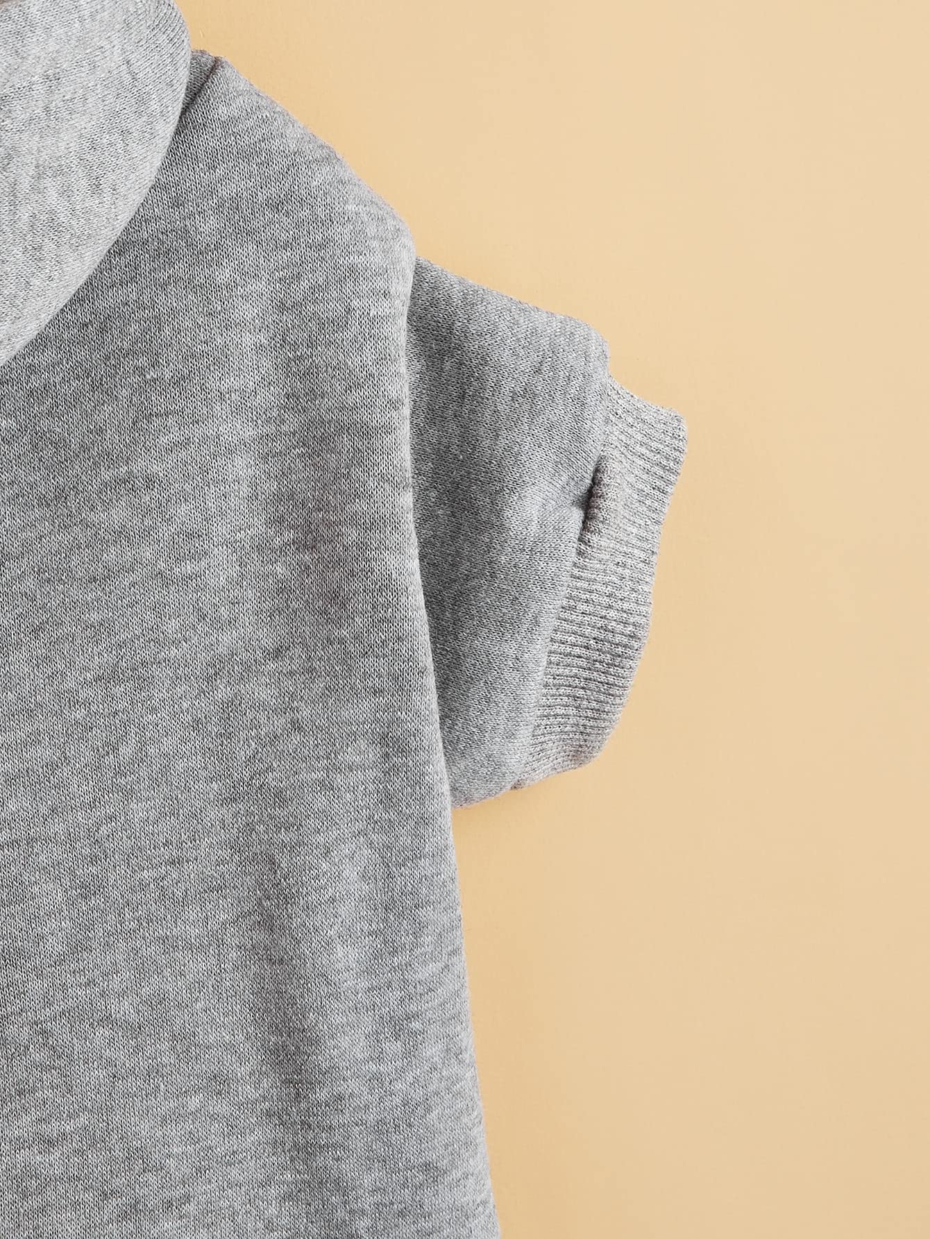 QWINEE Basic Dog Hoodie fabric closeup reveals warm knit and easy-on design.