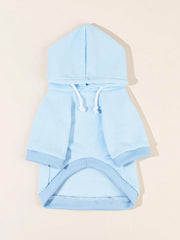 QWINEE Basic dog hoodie hoodie-detail zoom reveals soft interior texture.