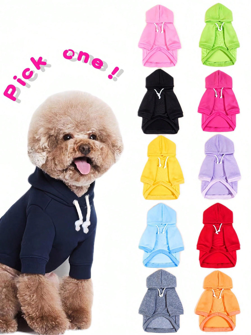 QWINEE Basic dog hoodie packaging photo highlights ready-to-ship product.