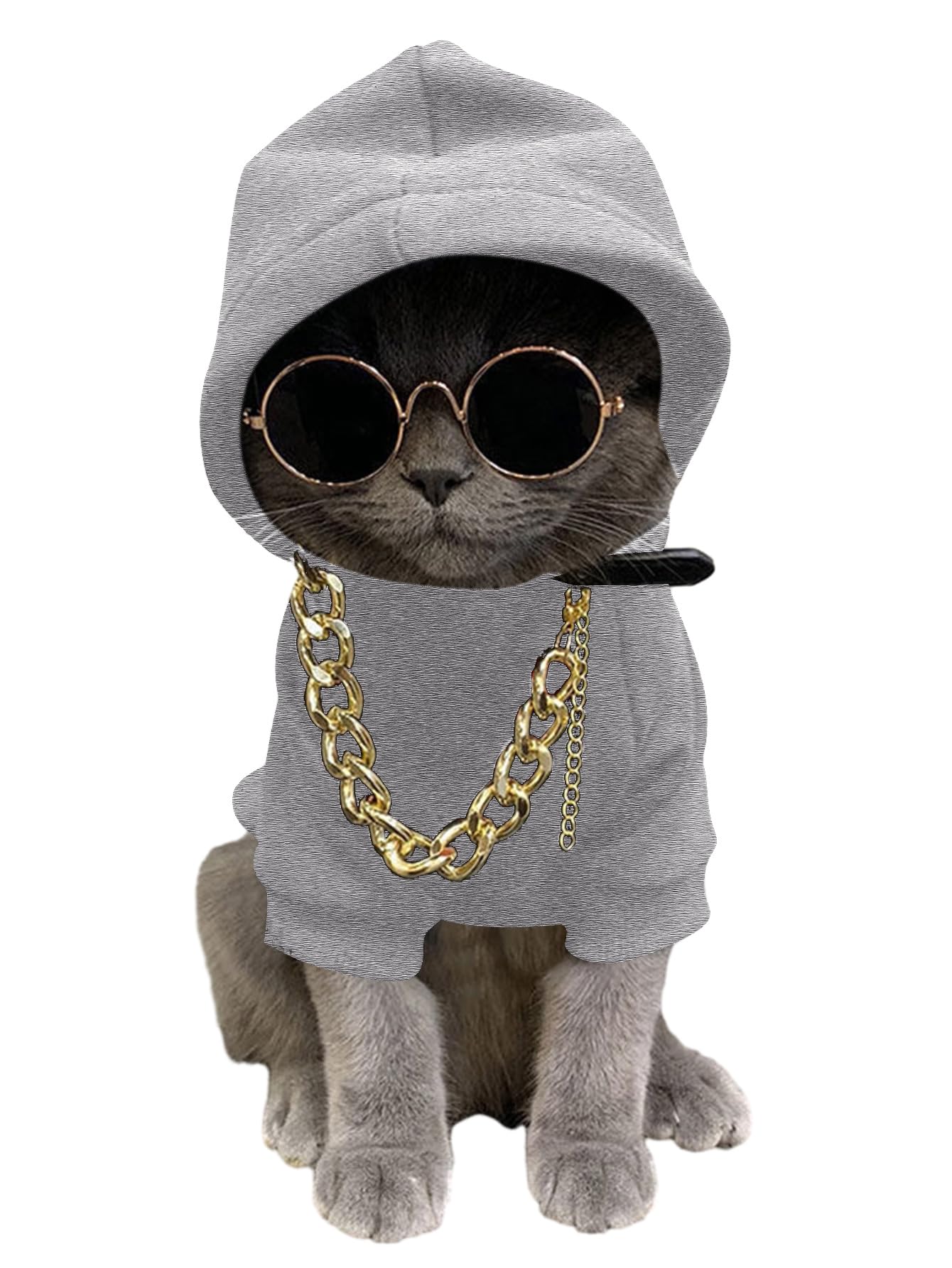 QWINEE dog hoodie grey cozy-walk demonstrates warm comfort for chilly strolls.