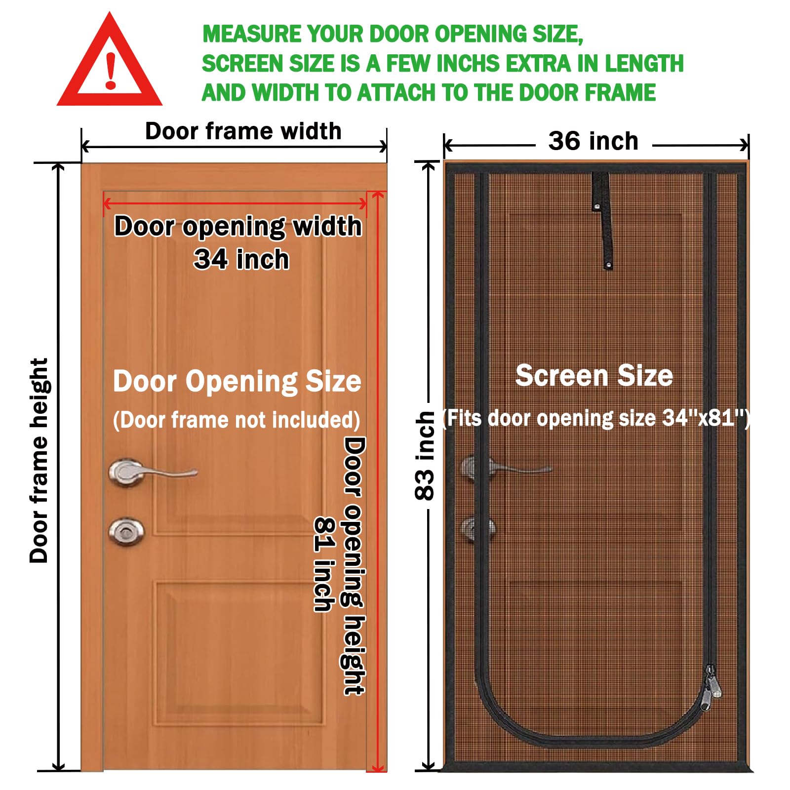 QWR cat screen door zipper closure demonstrates easy opening and closing for daily use.