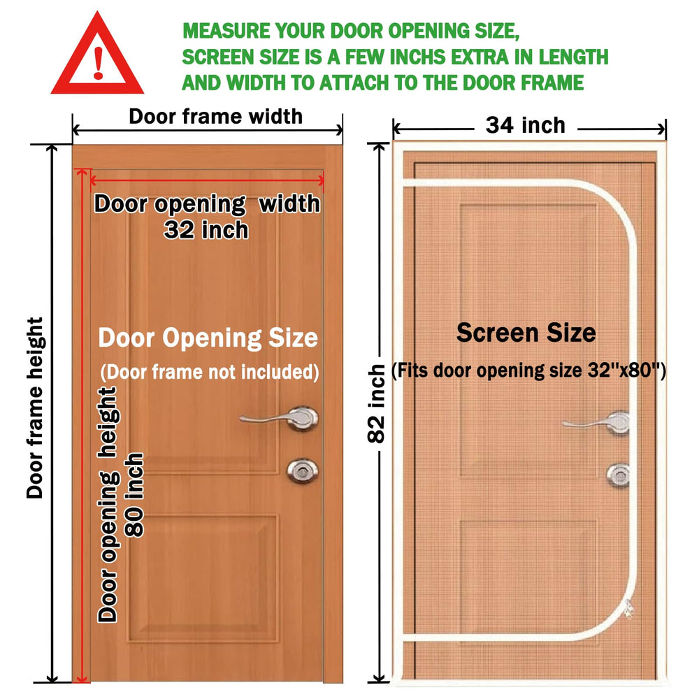 QWR reinforced cat screen door extended opening fit demonstrates wide compatibility