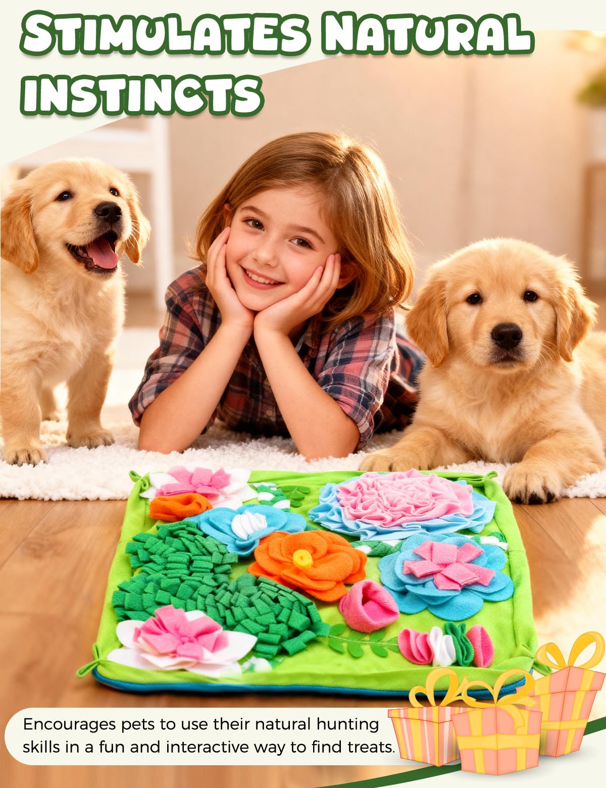Qxsnuvvlg Snuffle Mat calming activity may reduce anxiety by stimulating scent exploration.