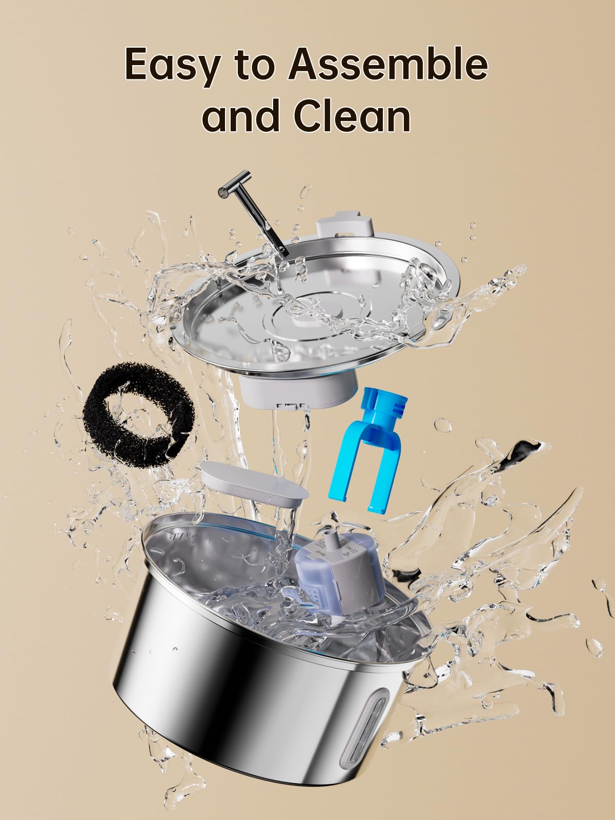 Qzkragt easy-clean design makes disassembly and maintenance quick.