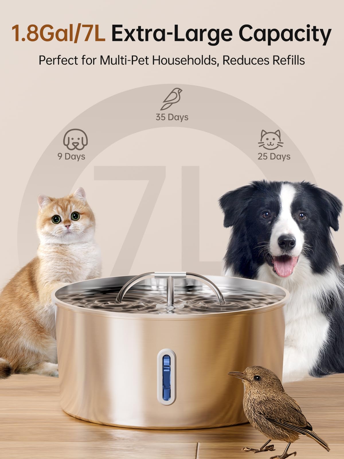 Qzkragt stainless steel body resists scratches and stays hygienic.