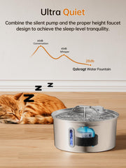 Qzkragt water fountain filter system activated carbon emphasizes cleaner water