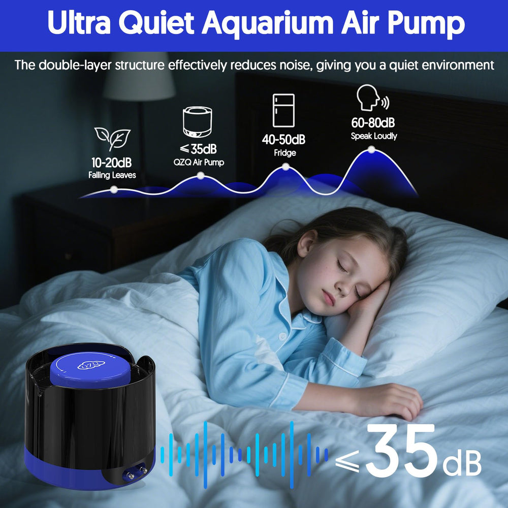 QZQ Aquarium Air Pump volume knob for easy air control in tanks