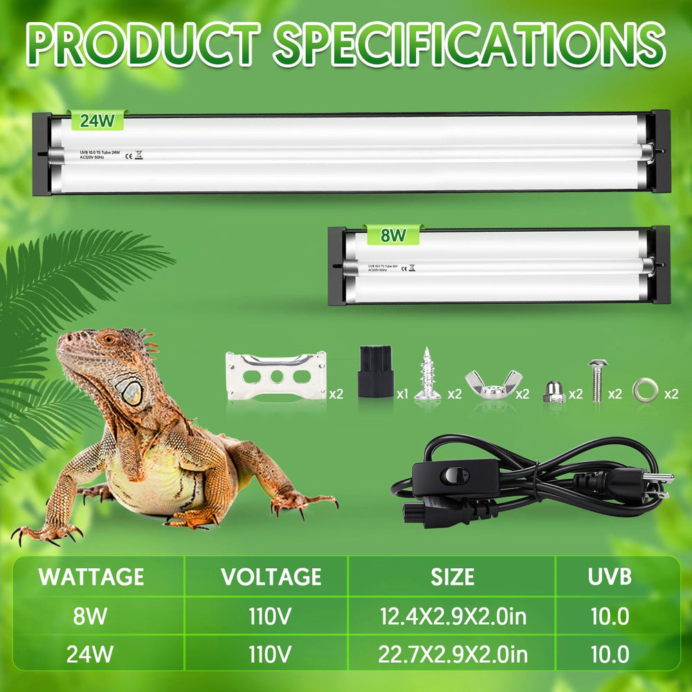 QZQ T5 UVB curved alloy reflector boosts UVB and UVA output.