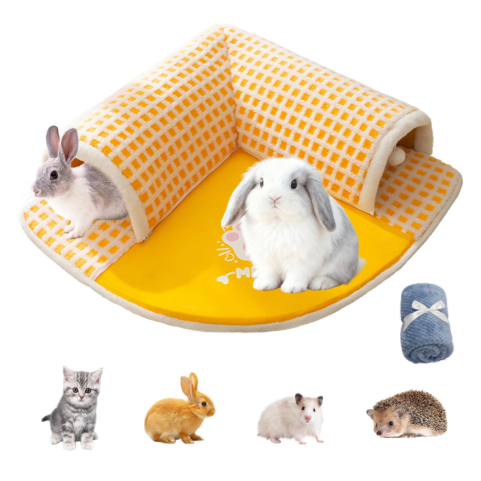 Rabbit Tunnel Hideout House yellow main view shows cozy exploration-ready space