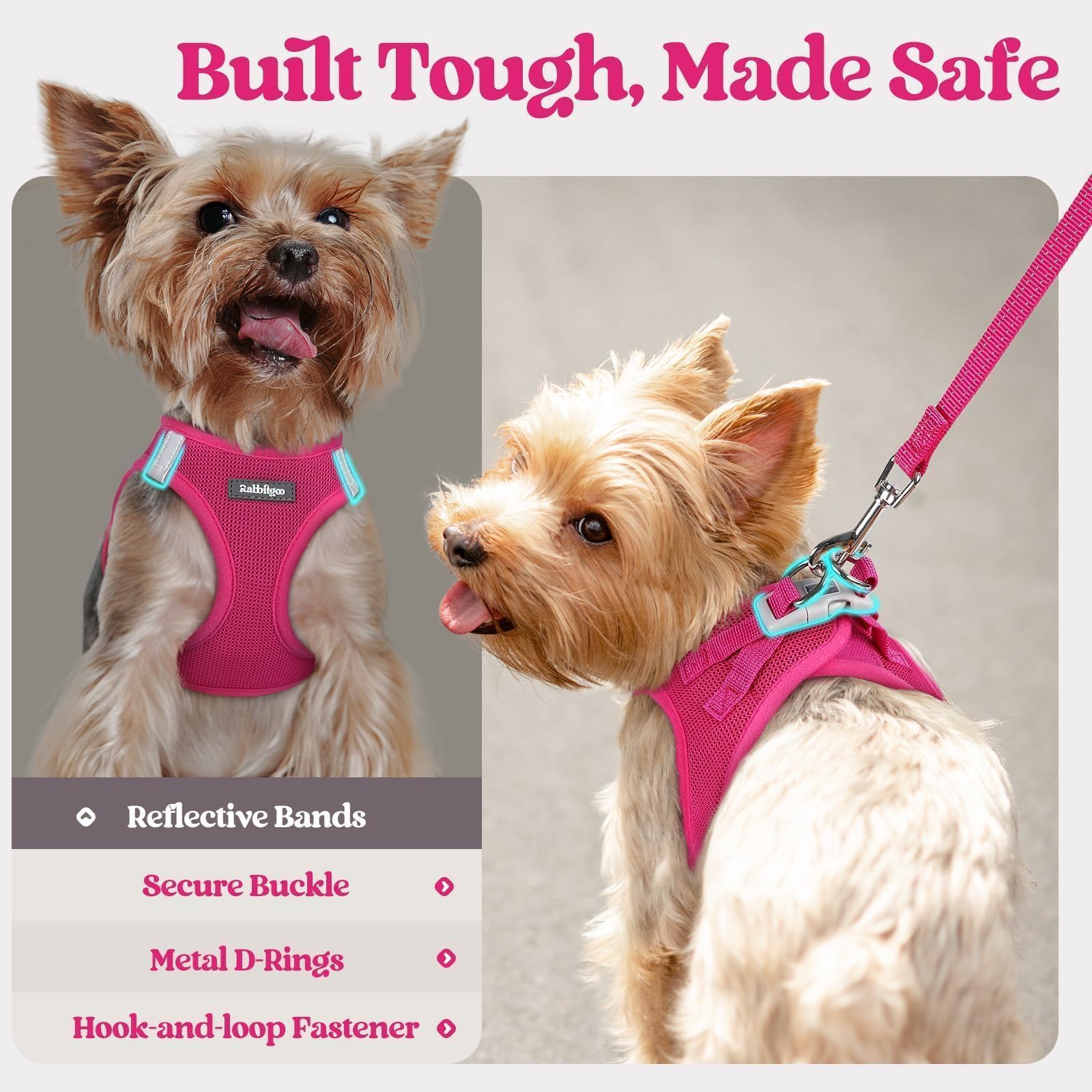 Rabbitgoo adjustable Velcro strap demonstrates customizable snug fit