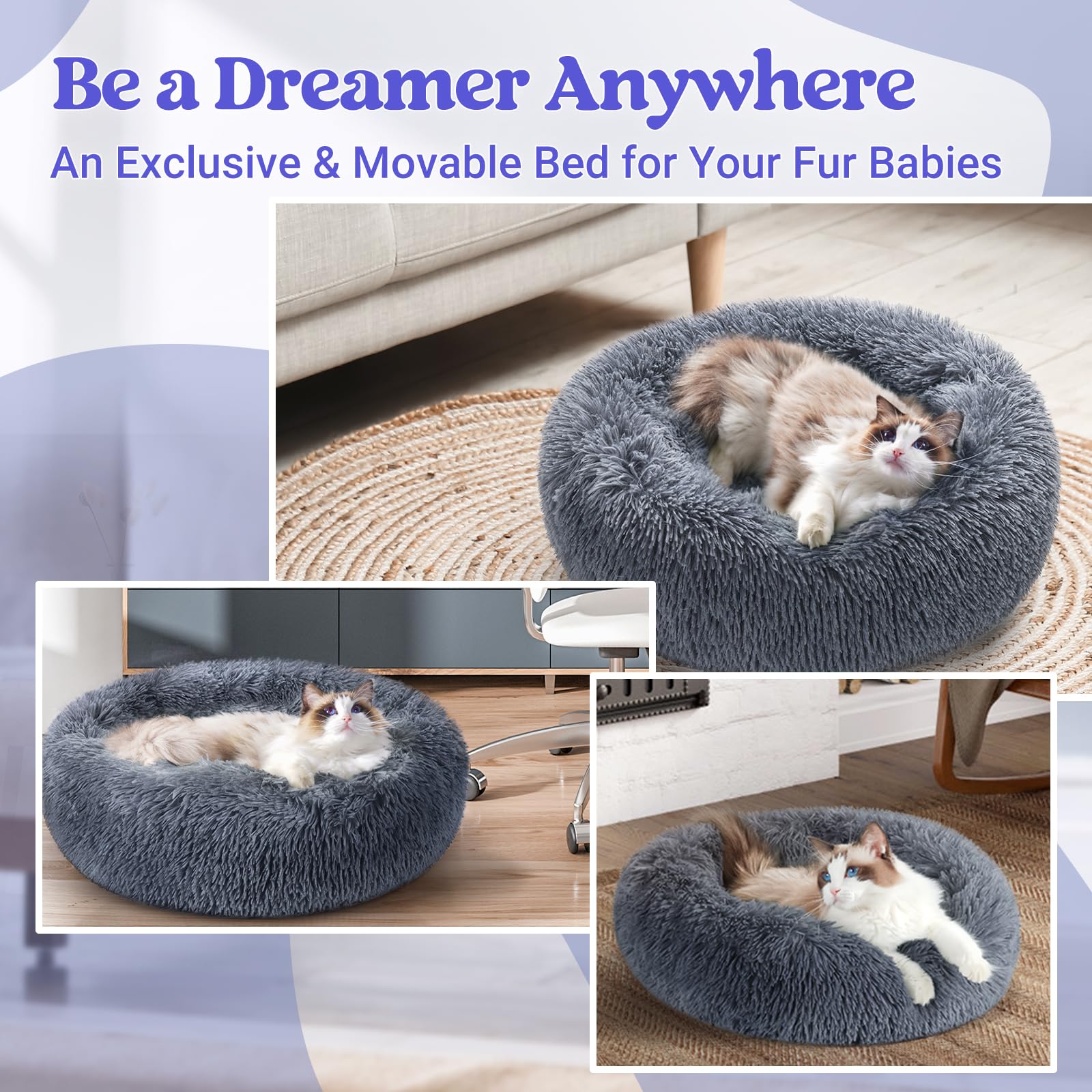 rabbitgoo cat bed nest like design creates cozy secure spot