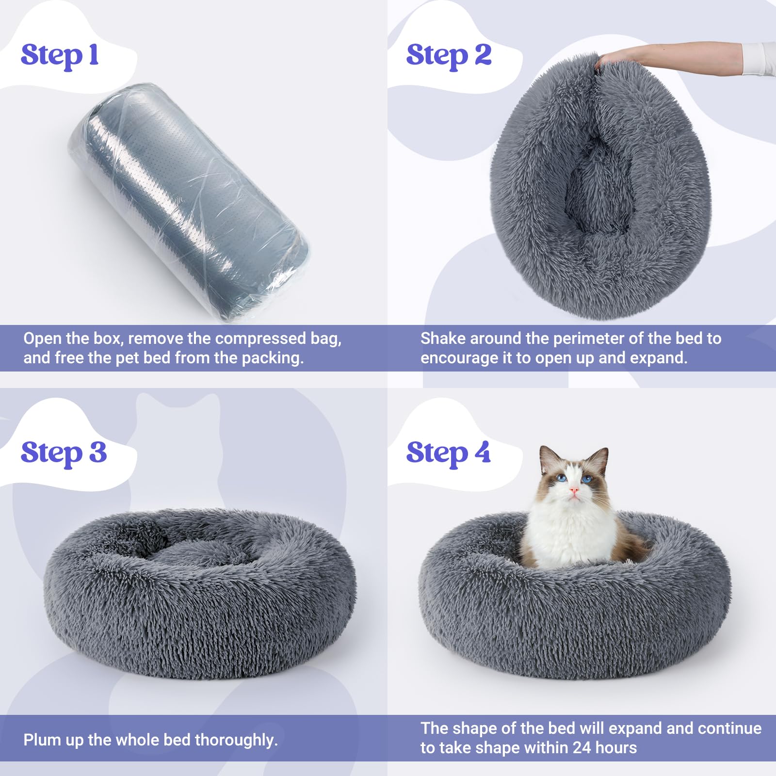rabbitgoo cat bed no zippers easy care for busy households