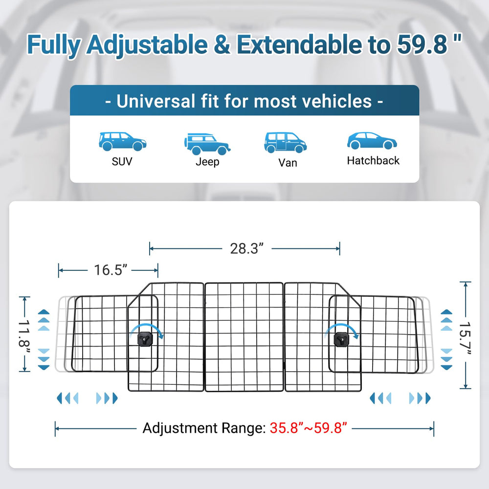 Rabbitgoo sturdy steel mesh barrier endures pawing and sharp claws