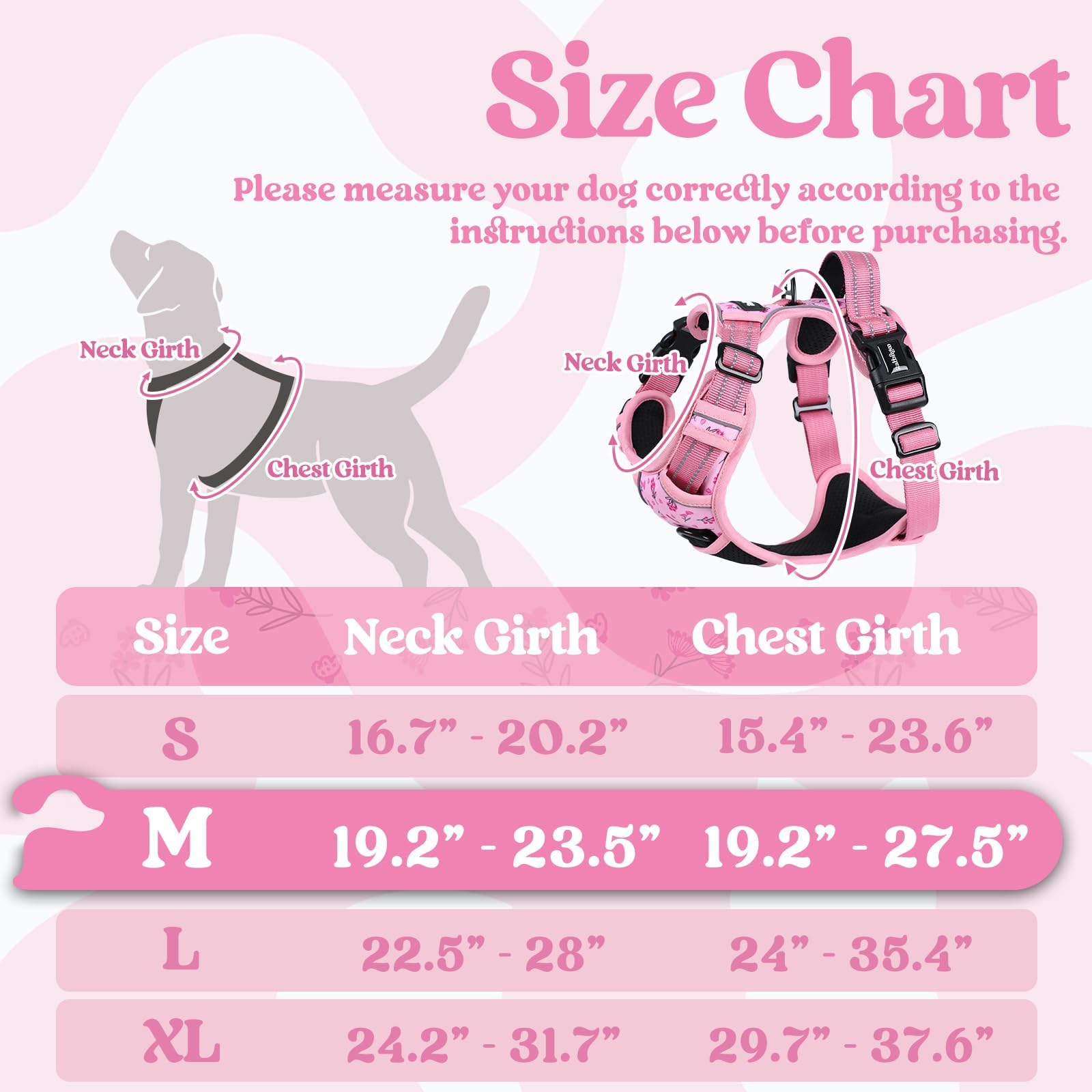 rabbitgoo dog harness closeup with three quick-release buckles for easy on and off.