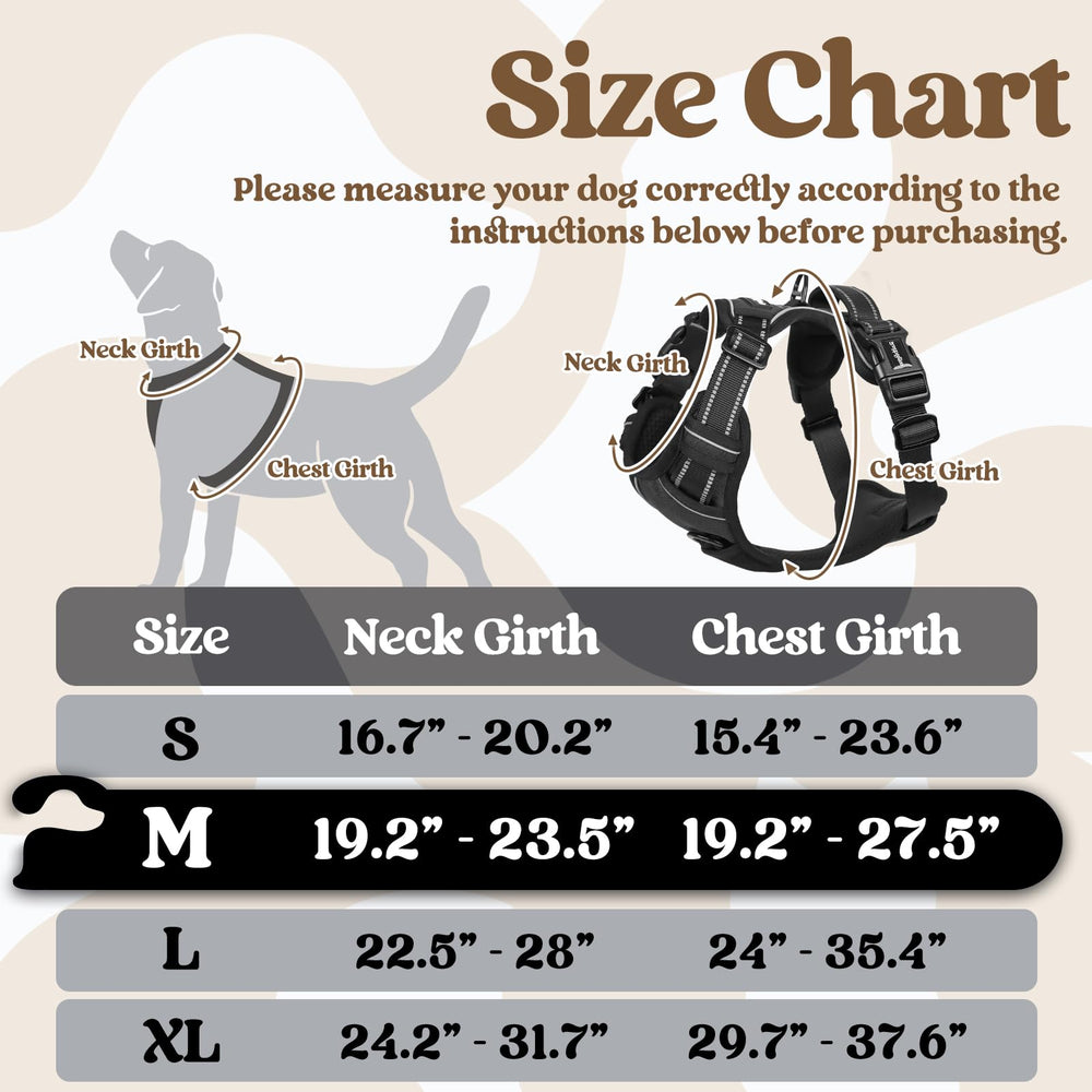 Rabbitgoo harness features adjustable straps for a snug, growing-dog fit.